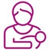 Line _Icon _Breastfeeding Support _2500x 2500 - Rubine
